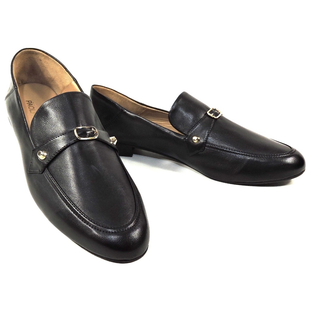 PAOLA FABIANI 🇮🇹  WOMEN'S BLACK SOFT LEATHER COMFORT LOAFERS